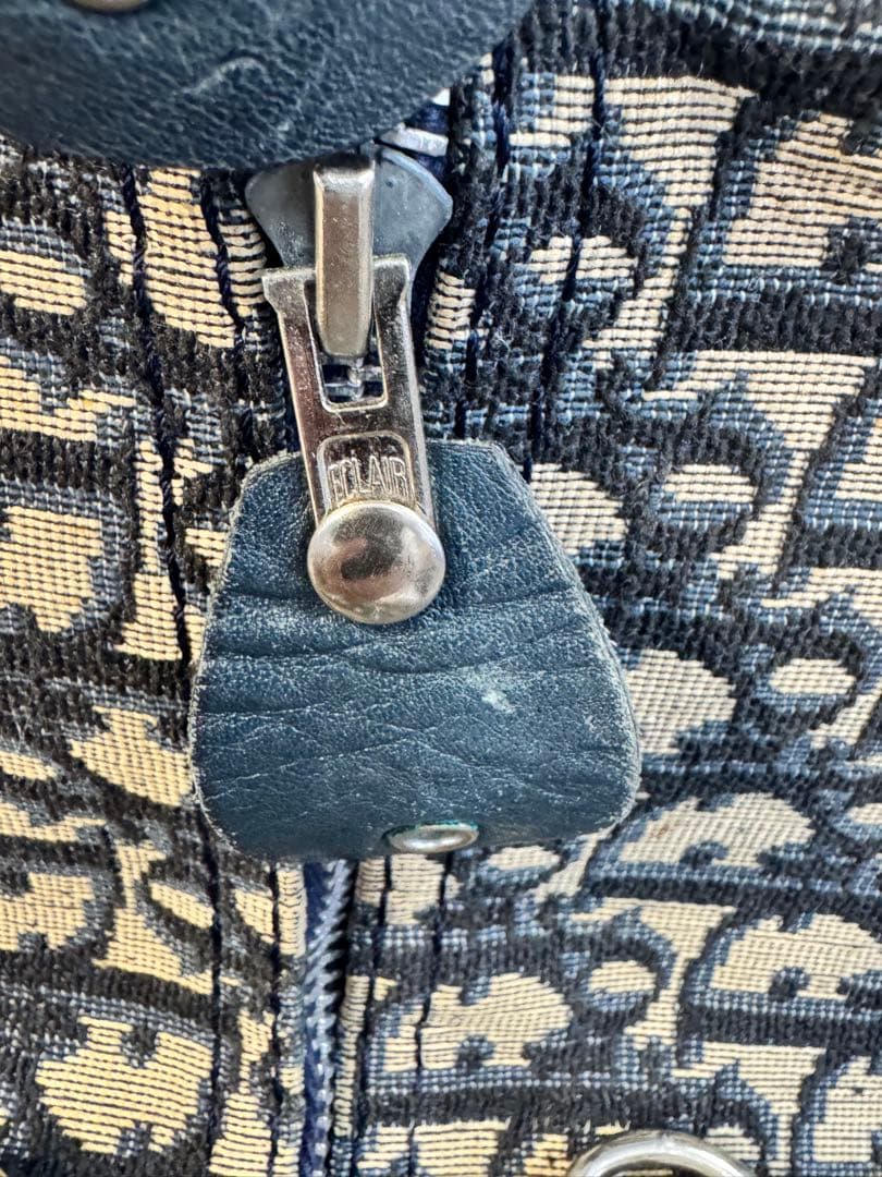 Christian Dior ディオール　ネイビー　トロッター　ボストンバッグ