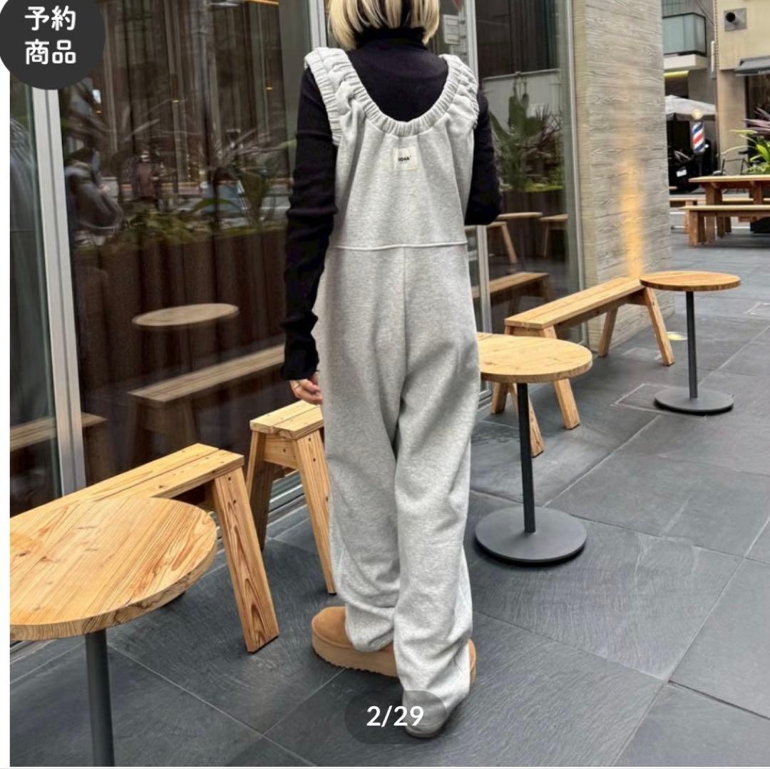 MOKA tag coverall sweat スウェット　オールインワン