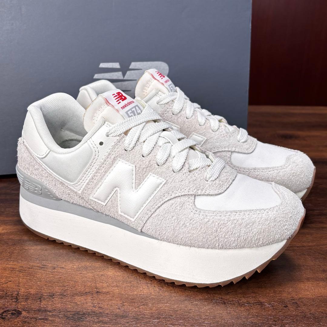 New Balanceニューバランス WL574ZQD 24.5cm 厚底