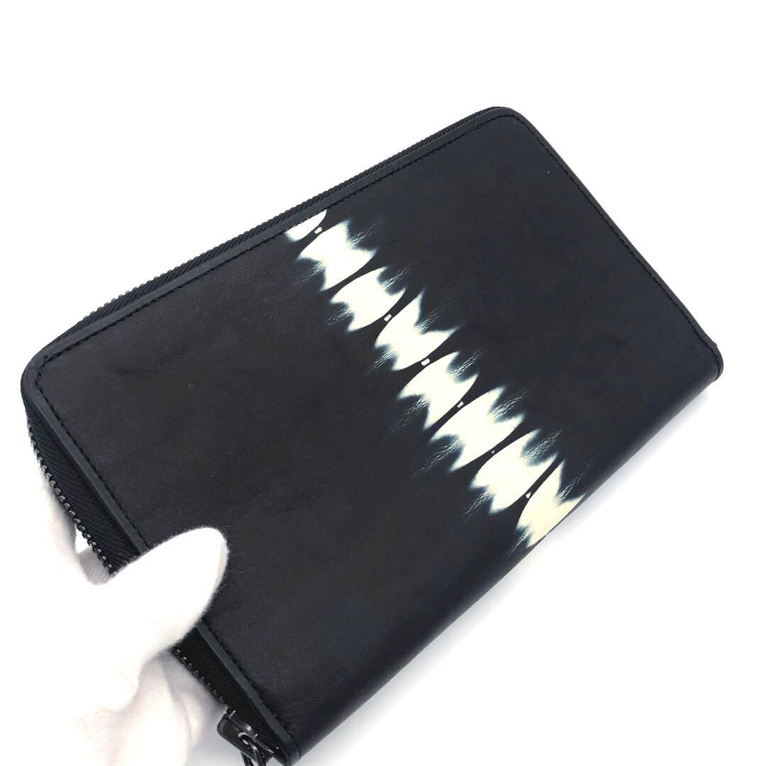 希少・未使用☆イッセイミヤケ レザー　長財布　 TIE DYE WALLET