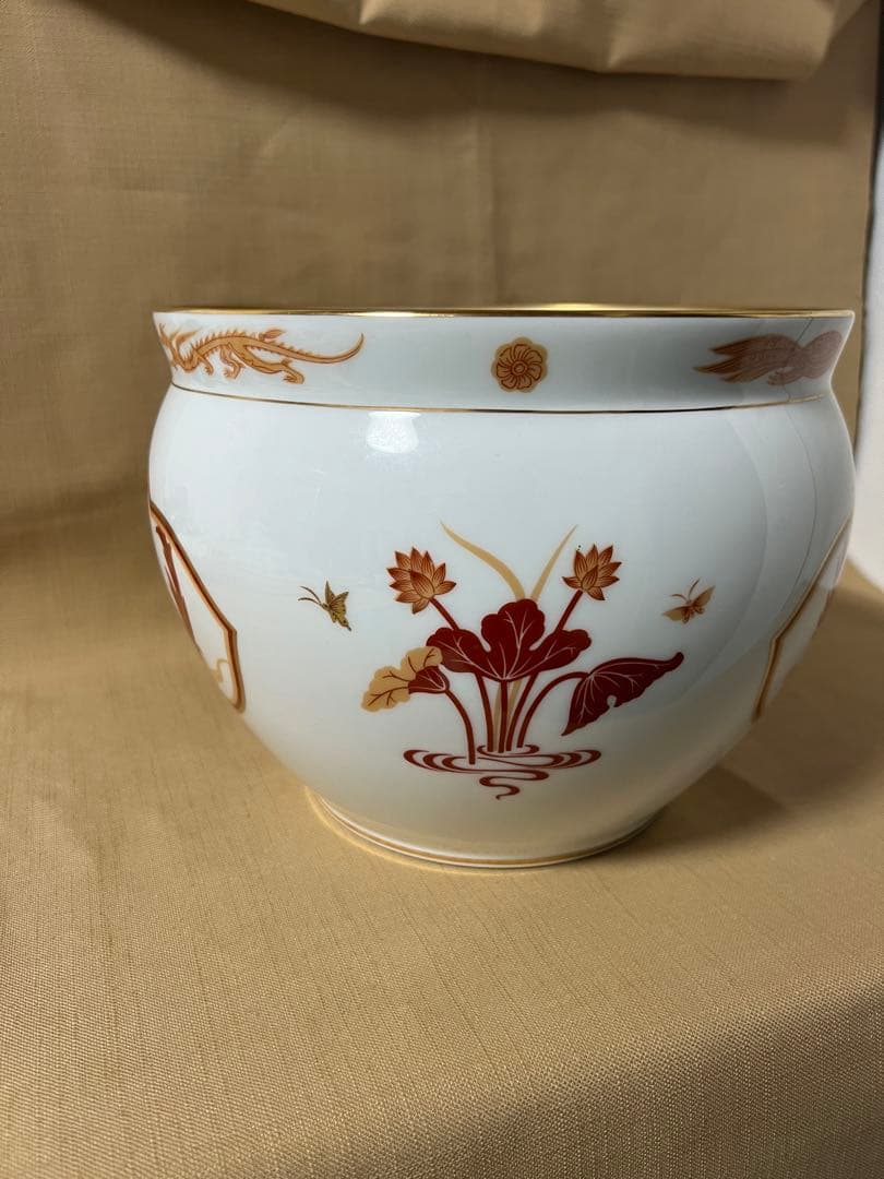 大倉陶園　朱雀 限定版　フランクリン　高級磁器　花瓶