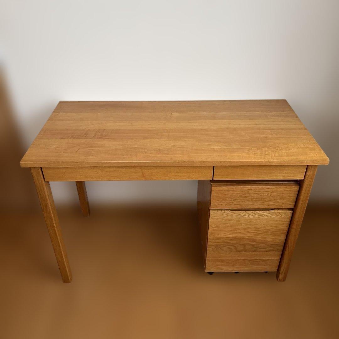 【引き取り限定】無印良品 木製デスク キャビネットセット