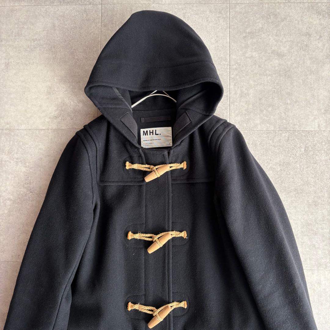 MHL. メルトンウール ダッフルコート ネイビー Ⅰ