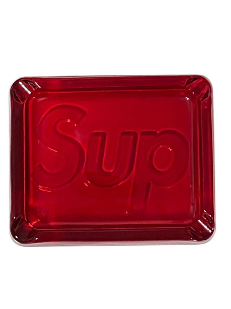 【Supreme】Debossed Glass Ashtray Red / 灰皿