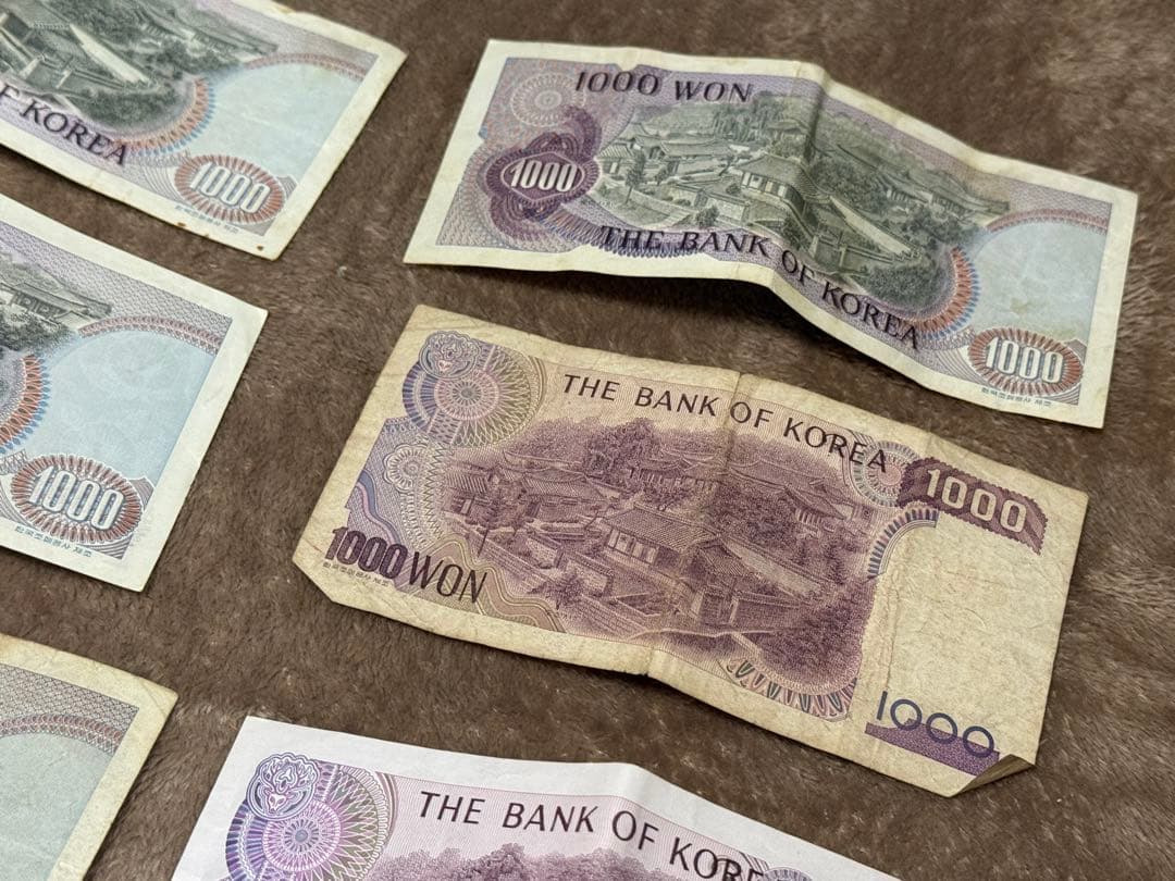 さ*草様 韓国　紙幣　旧紙幣　15枚セット