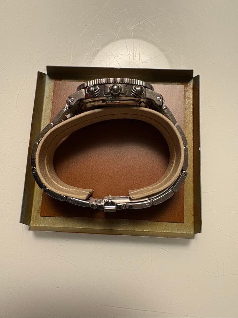 B*様 HERMES クロノグラフ ブラック ステンレススチール腕時計