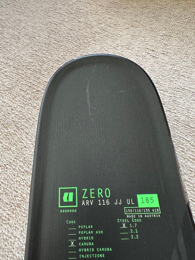 シ*ー様 ARMADA ZERO ARV116 JJ UL 185cm