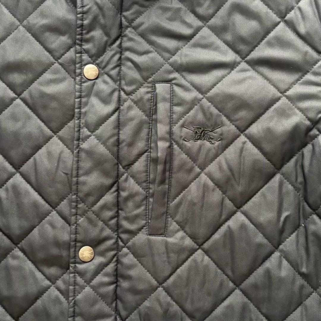 BURBERRY バーバリーゴルフ キルティングジャケット 黒 ステンカラー