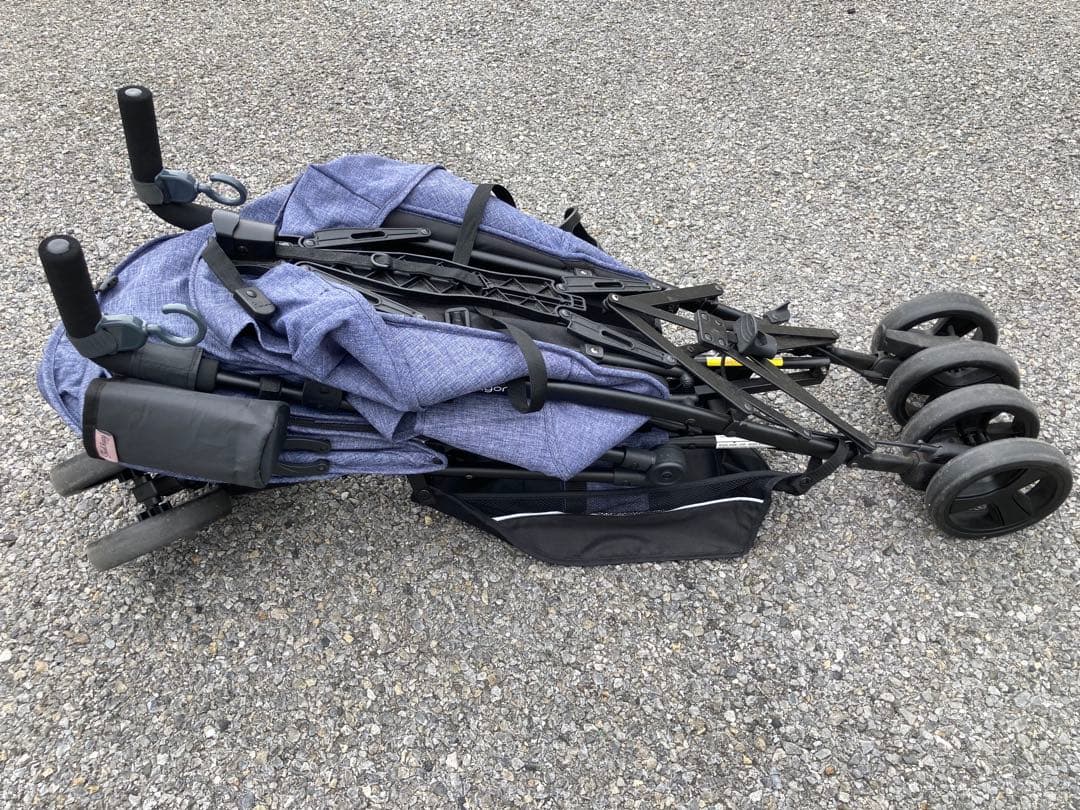 kinderwagon 2人乗りベビーカー 折りたたみ式 取扱説明書付