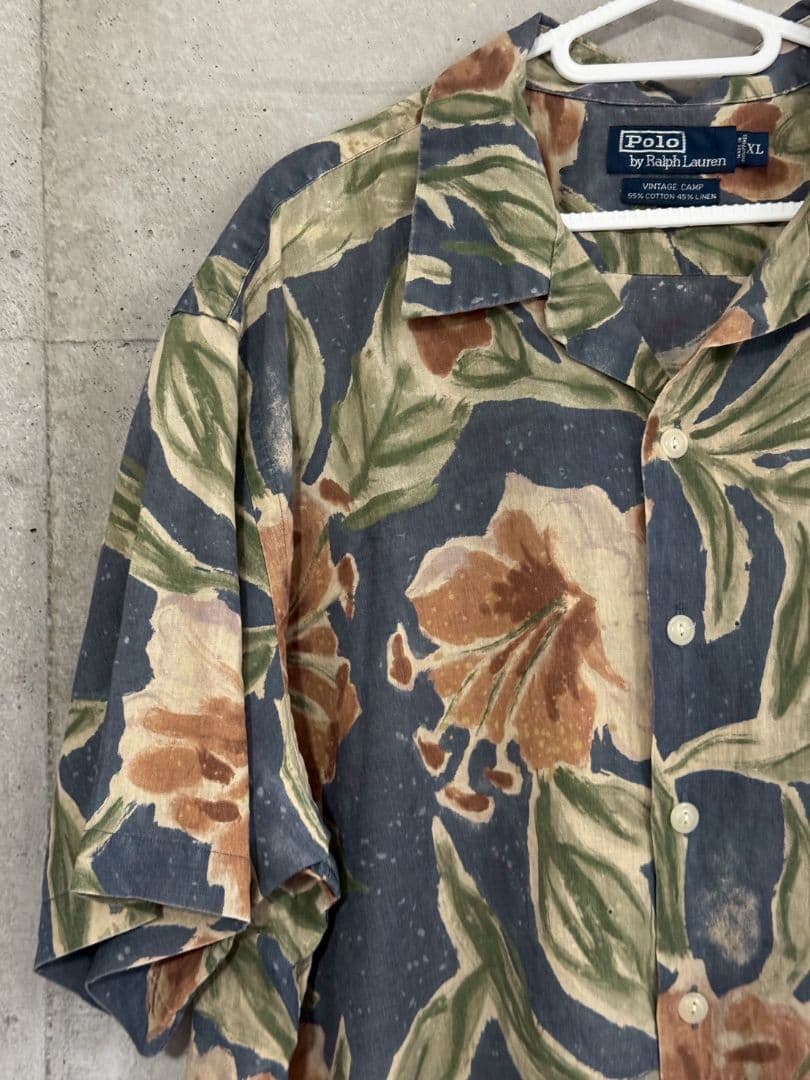 Polo by Ralph Lauren フラワープリント シャツ XL