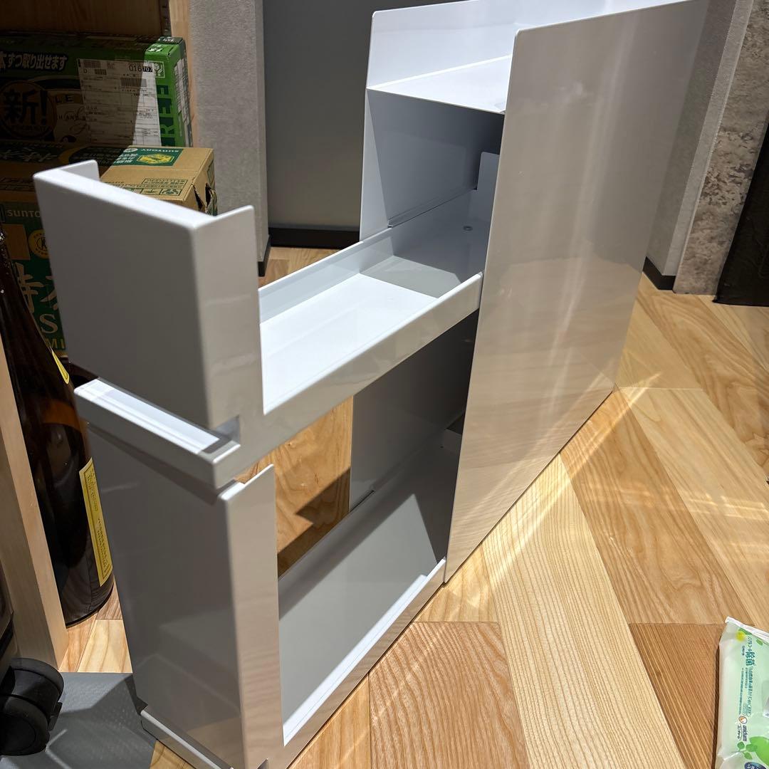 山崎実業 tower 隠せる調味料ラック タワー 2段 ホワイト