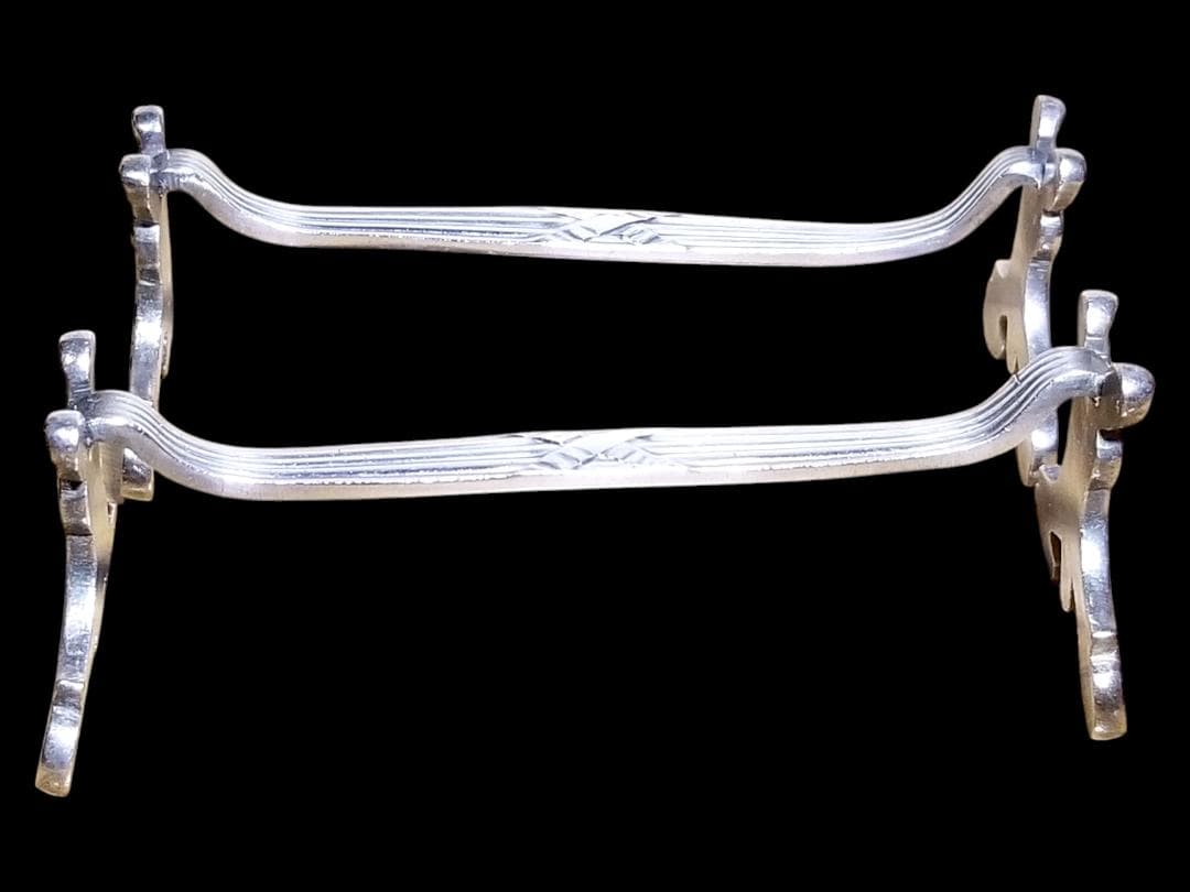 ⭐廃番品⭐クリストフル リュバン ナイフレスト 2本 リボン 箸置き シルバー