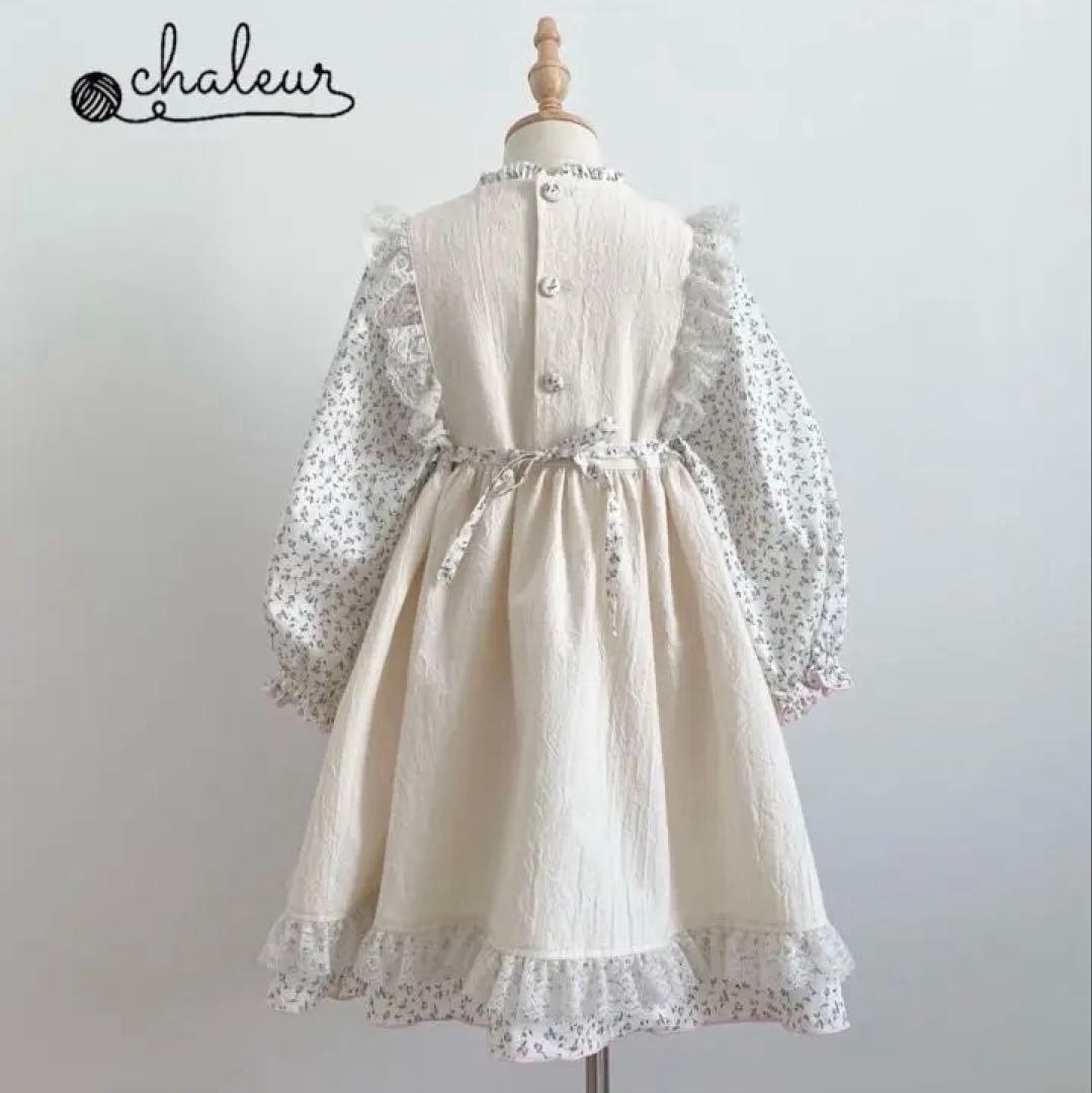 エプロンドッキングワンピース　フローラプティ