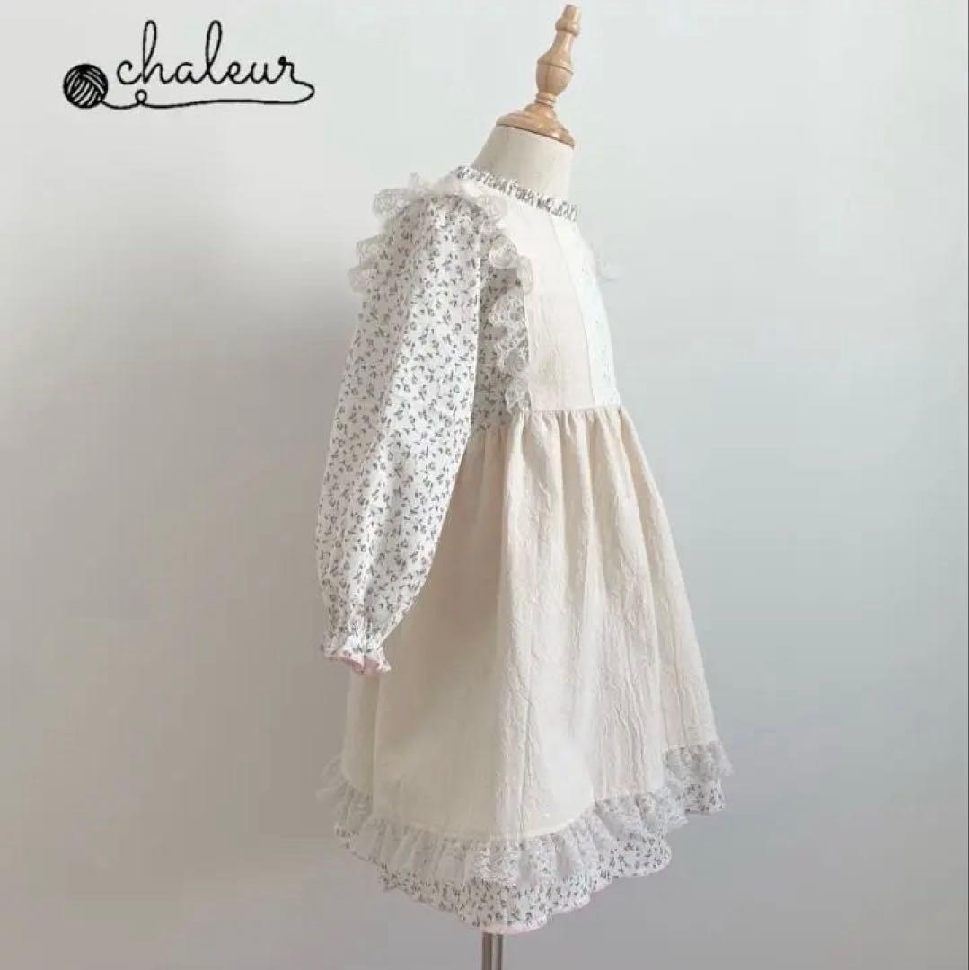 エプロンドッキングワンピース　フローラプティ