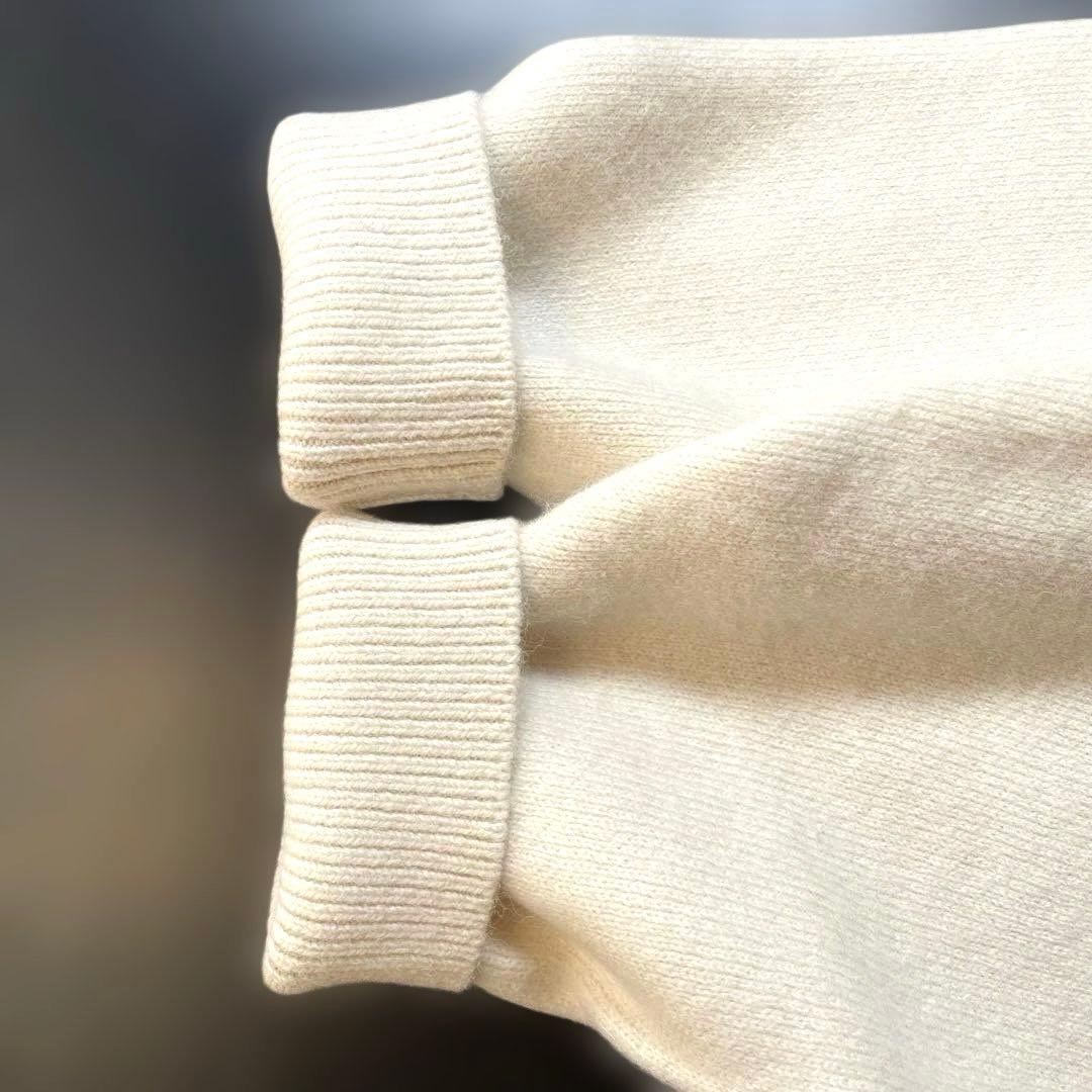 FRAY I.D ショートニットフーディ F アイボリー 定価19,800円