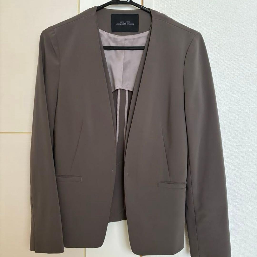 【美品】green label relaxing ノーカラーセットアップ