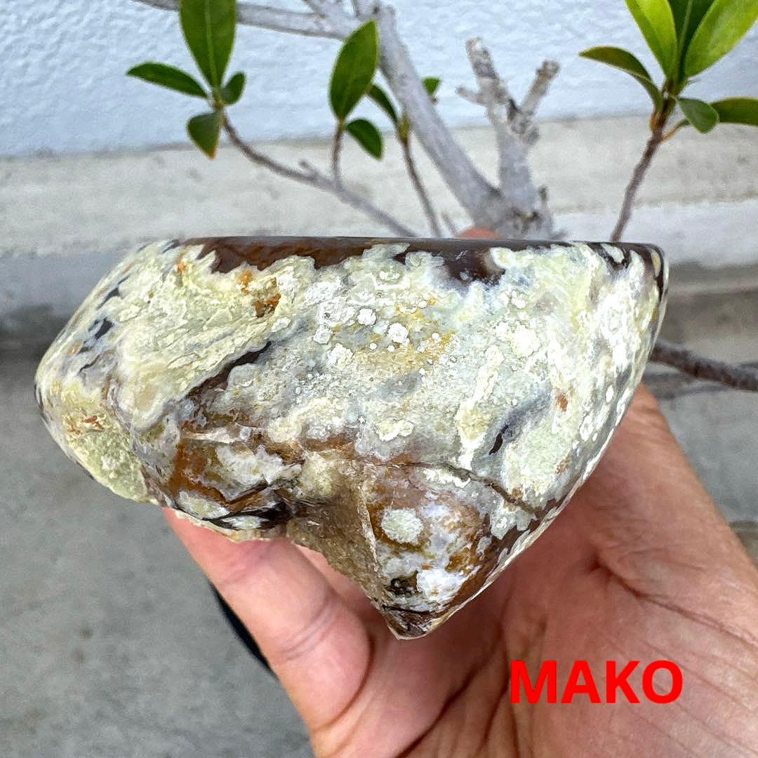 M1726☆ペア・トレジャー瑪瑙原石818g☆天然石　原石☆N50507-J