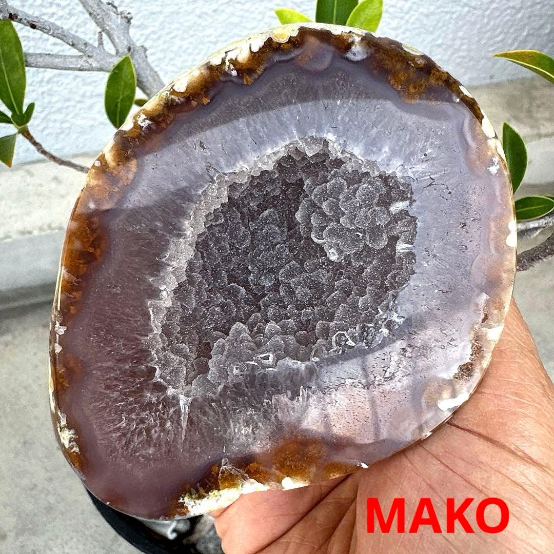 M1726☆ペア・トレジャー瑪瑙原石818g☆天然石　原石☆N50507-J