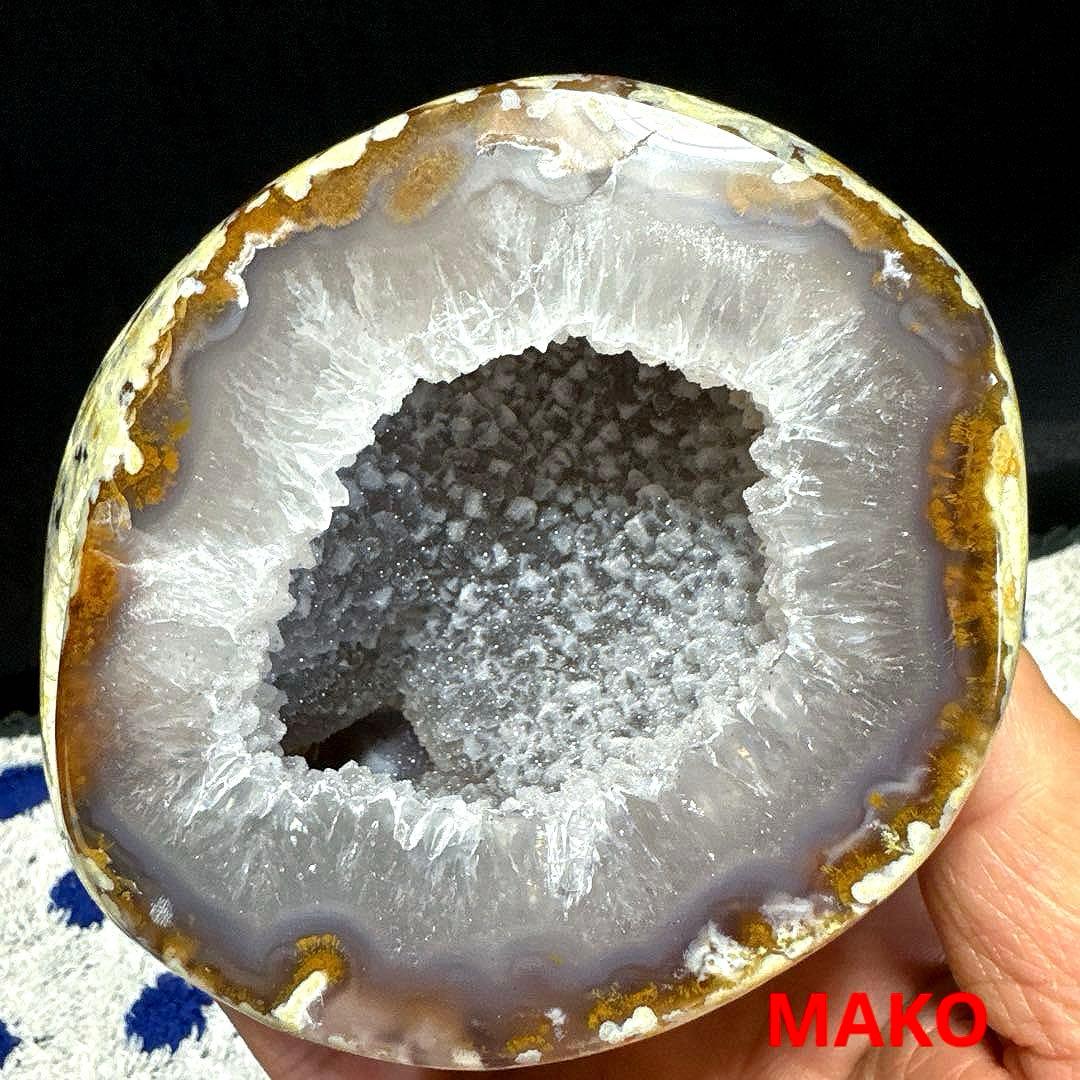 M1726☆ペア・トレジャー瑪瑙原石818g☆天然石　原石☆N50507-J