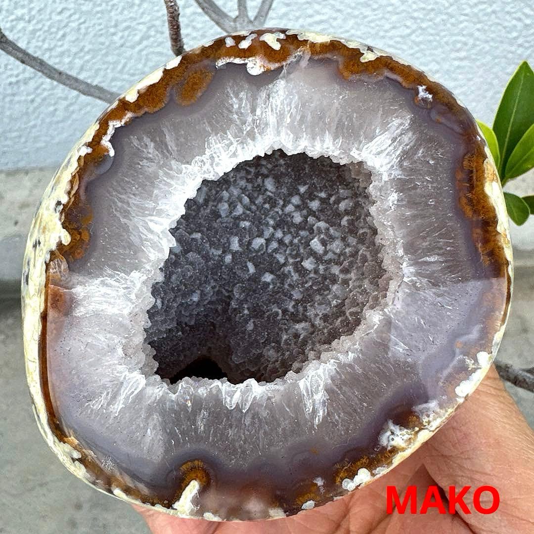 M1726☆ペア・トレジャー瑪瑙原石818g☆天然石　原石☆N50507-J