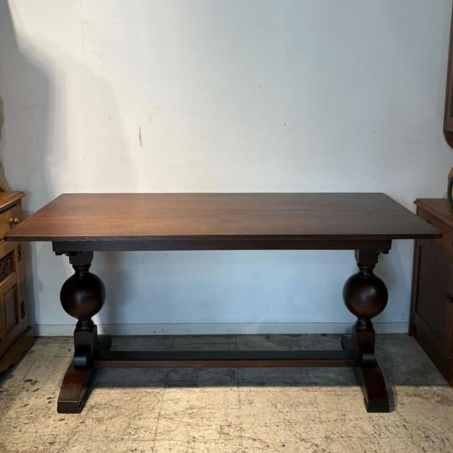 M●Ichiko送料込イギリス バルボスレッグダイニングテーブル