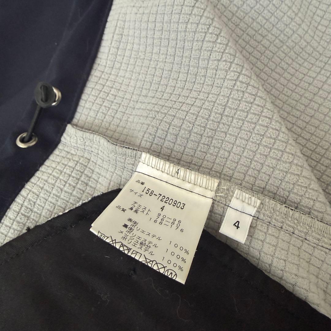 裏起毛　マスターバニー　ジャケット　ブルゾン　M〜L相当　紺　濃紺　ネイビー　4