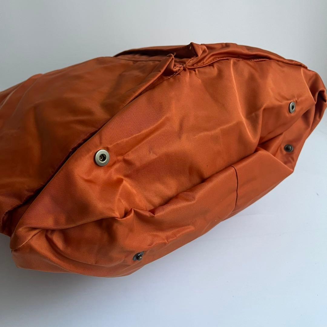 ✨未使用級✨　Felisi ヘルメットバッグ　ハンドバッグ　ナイロン　茶