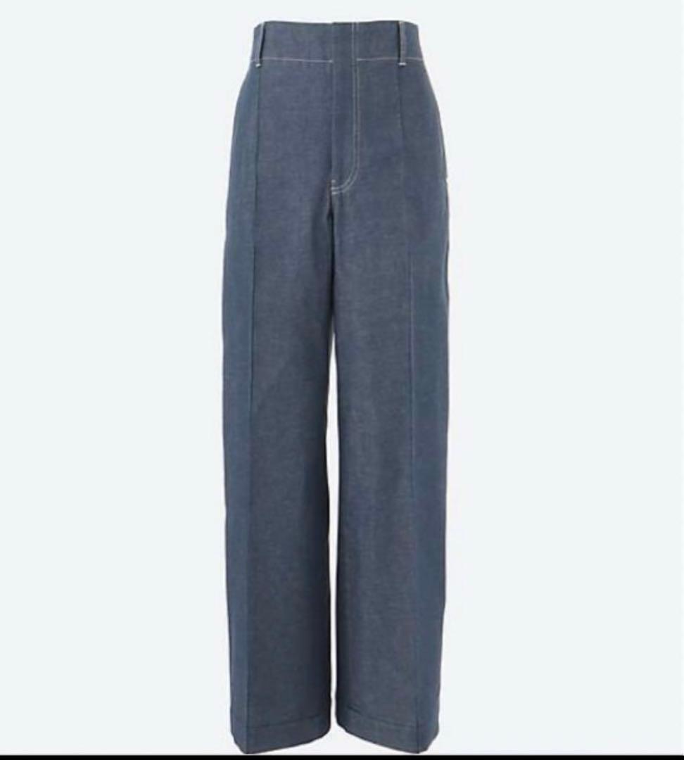 エブール★リアクティブデニム ワイドストレートパンツ　40サイズ