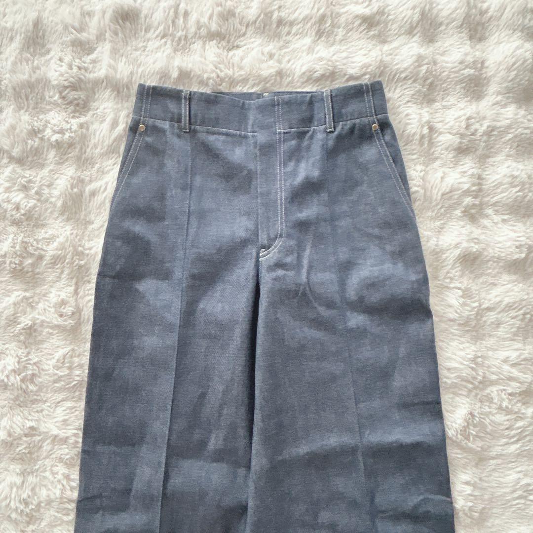 エブール★リアクティブデニム ワイドストレートパンツ　40サイズ