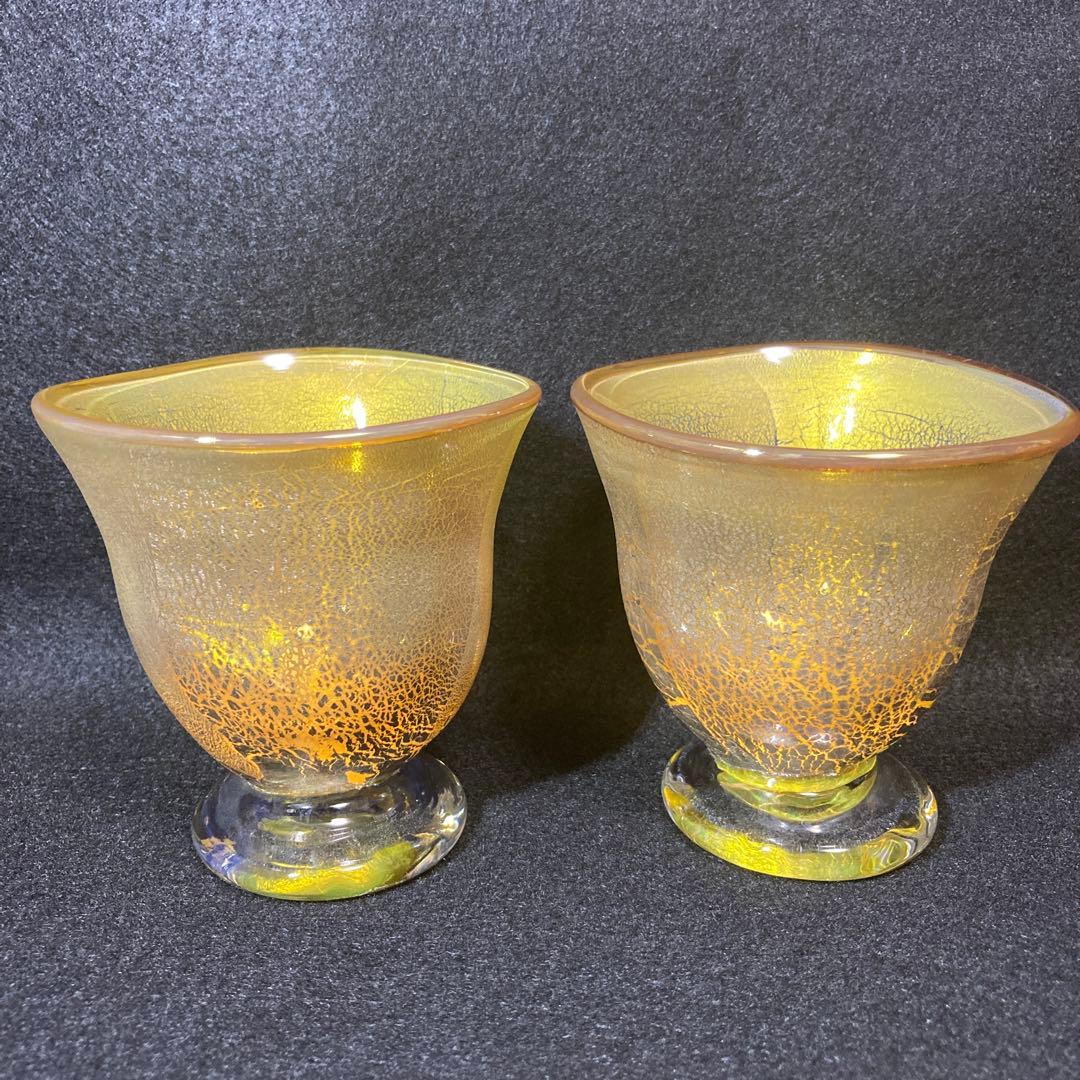 薩摩 宮澤裕明 吹きガラス 硝子 グラス ペアグラス