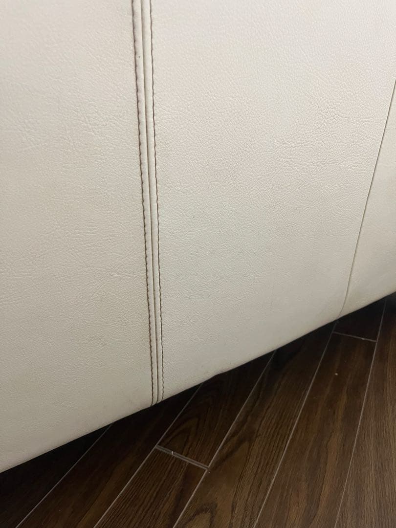 アクタス☆ACTUS 本革ソファ ギャラリーM　ホワイト 2.5人掛け