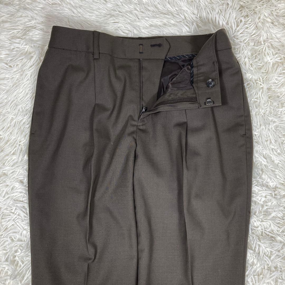 グリーンレーベルリラクシング【カチリラ】セットアップスーツ　ノーカラー