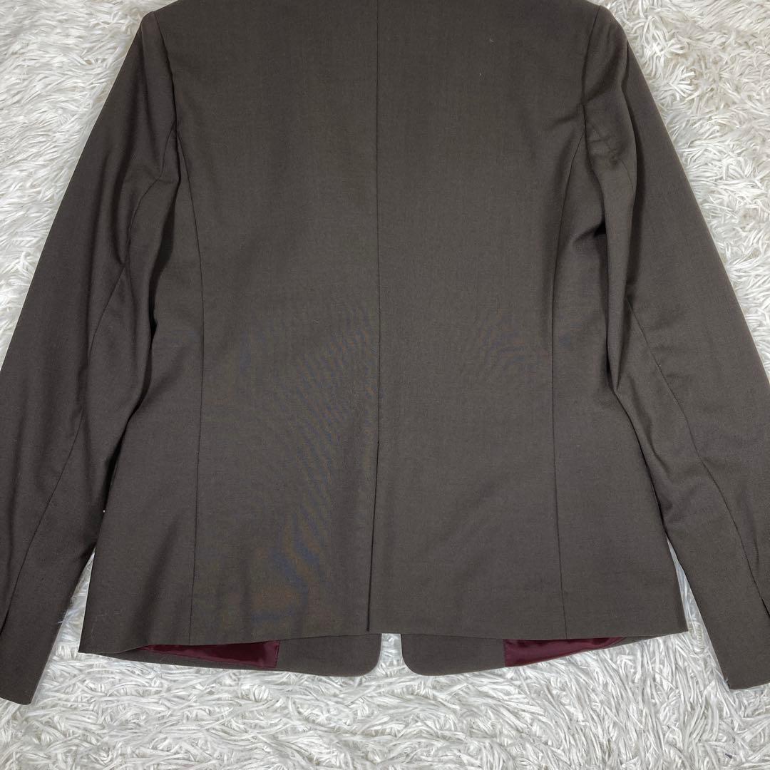 グリーンレーベルリラクシング【カチリラ】セットアップスーツ　ノーカラー