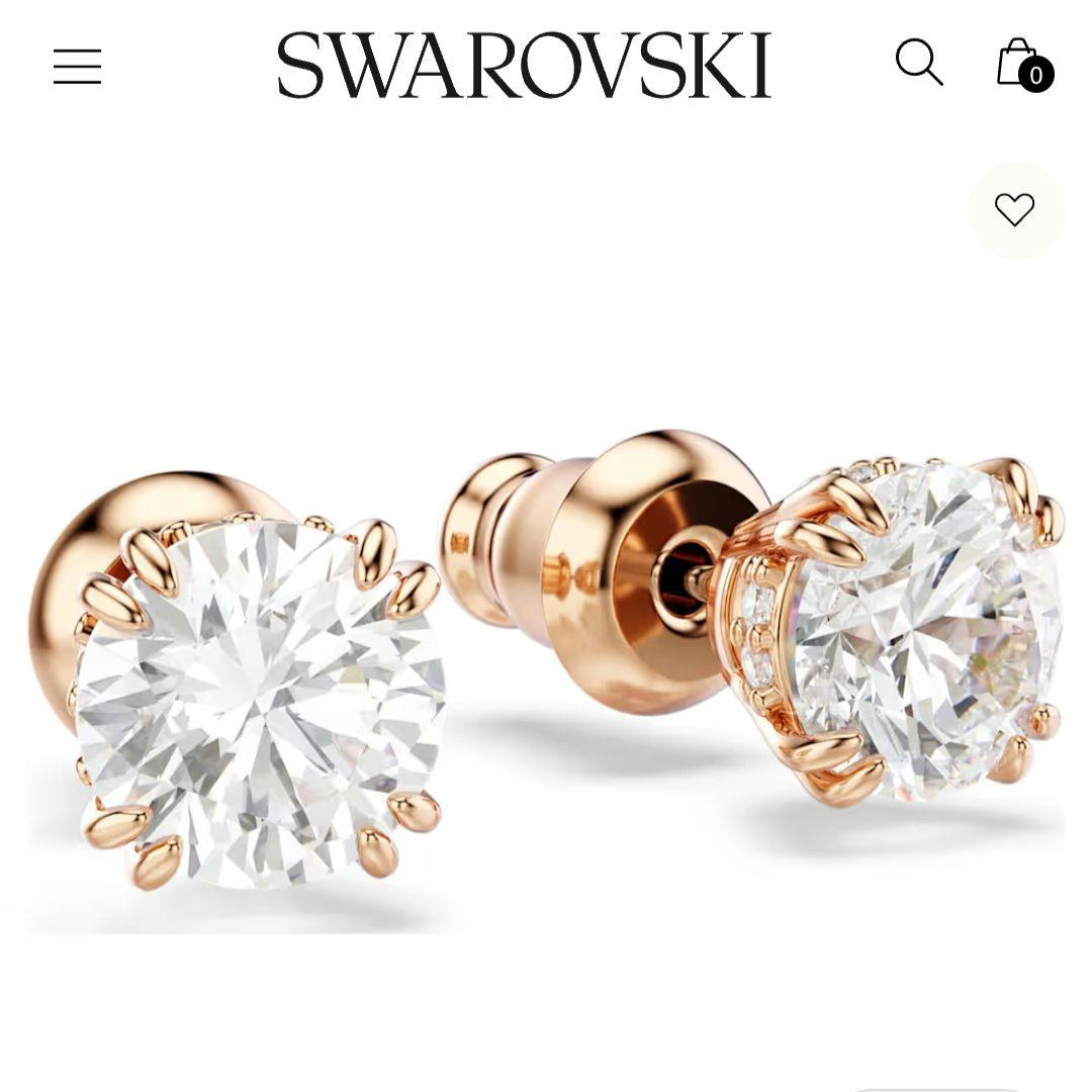 新品 保証書 SWAROVSKI Stilla ひと粒 ピアス スワロフスキー