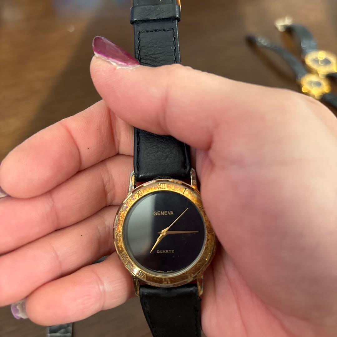 メンズ時計セット ゴールド ブラック　ジャンク品