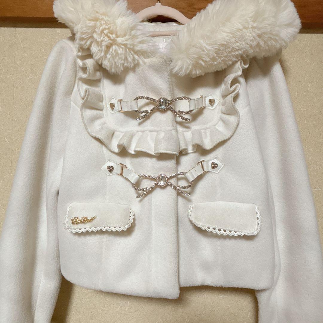 LIZLISA♡ビジューリボンショートコート♡OW※お値下不可