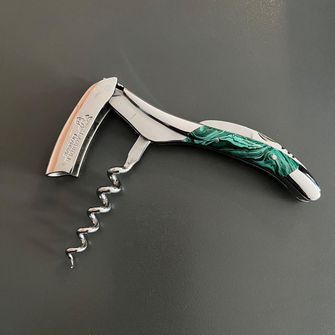 ［美品］ラギオール・アン・オブラック マラカイト ソムリエナイフ