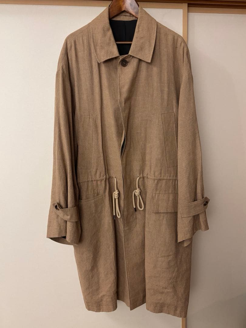 MARKAWARE オーガニックコットンウェザークロースシングルトレンチコート