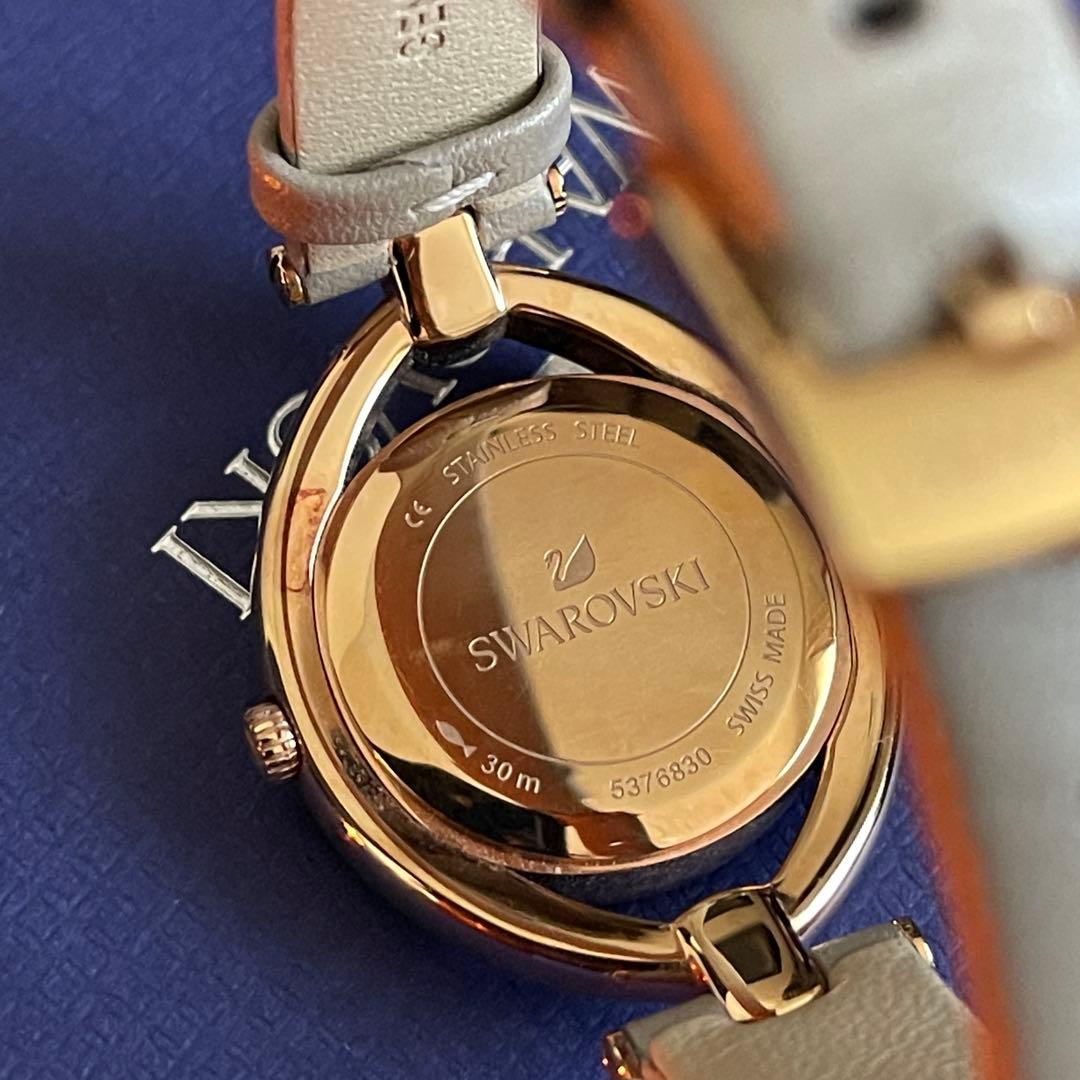 美品 稼働品 付属品有り SWAROVSKI レディース ローズゴールド