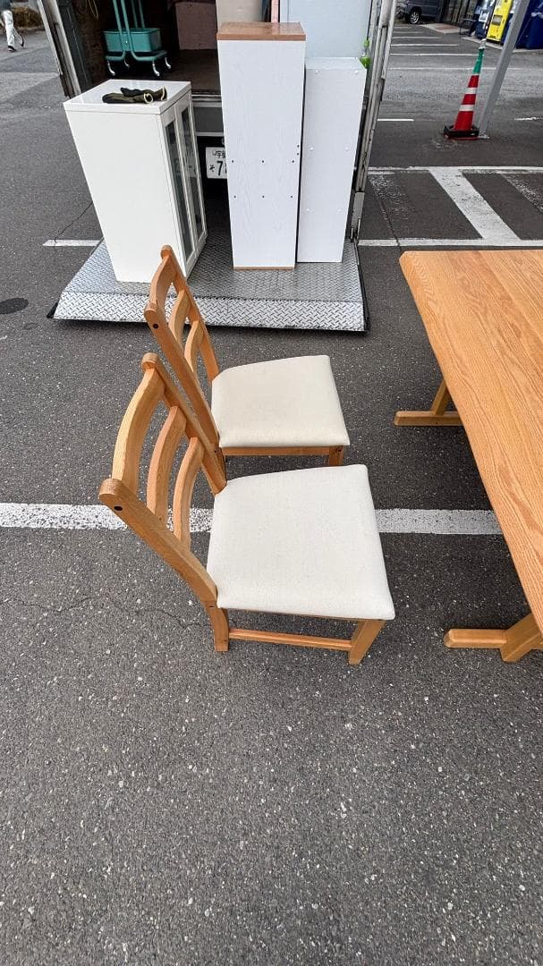 ニトリ ダイニングテーブル、イケア チェア 5点セット