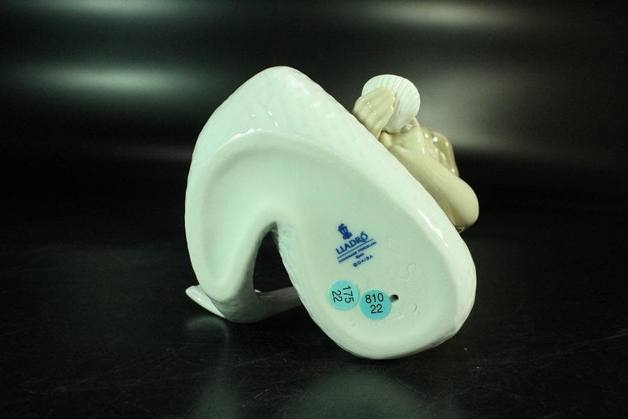 リヤドロ LLADRO 人魚 マーメイド 陶製 置物 美品(K-XA953)