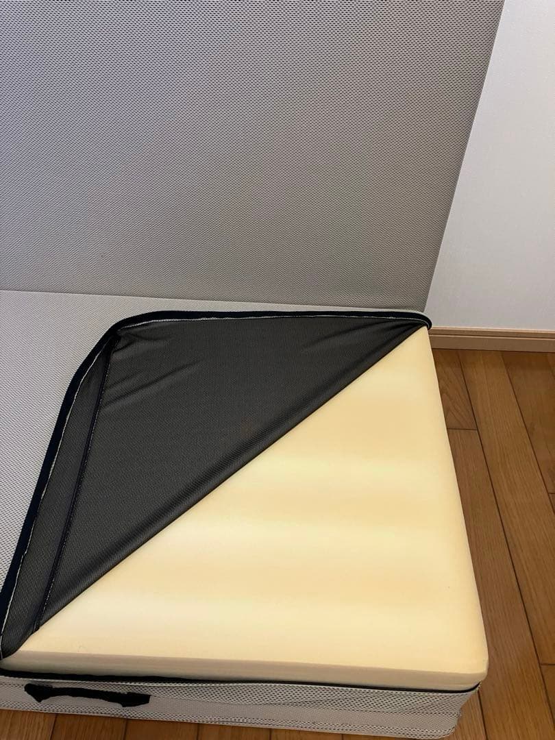 マニフレックスメッシュウイング　シングルサイズ　ミッドグレー