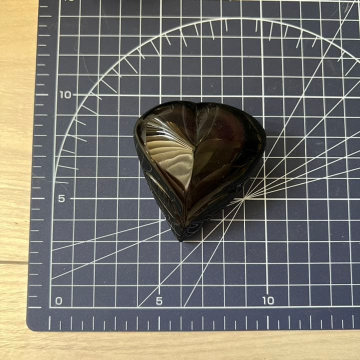 レインボーオブシディアン ハートフラワー