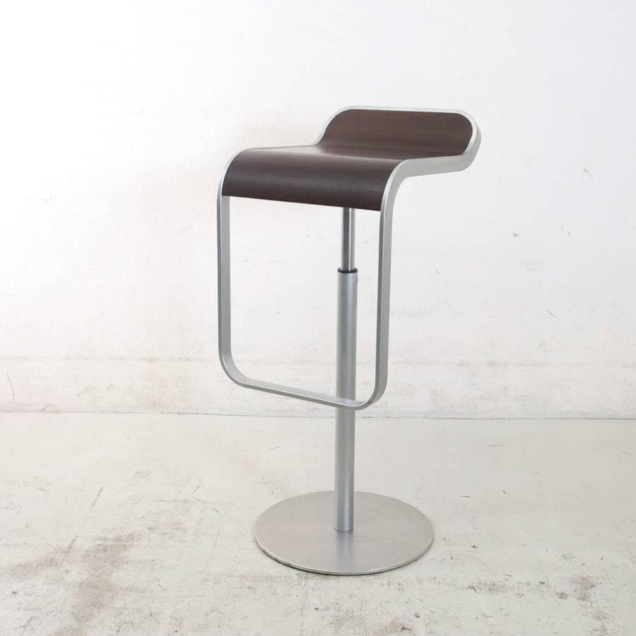 はなこ様6の1ラパルマ レム ハイスツール オーク突板 ブラウン 昇降回転8