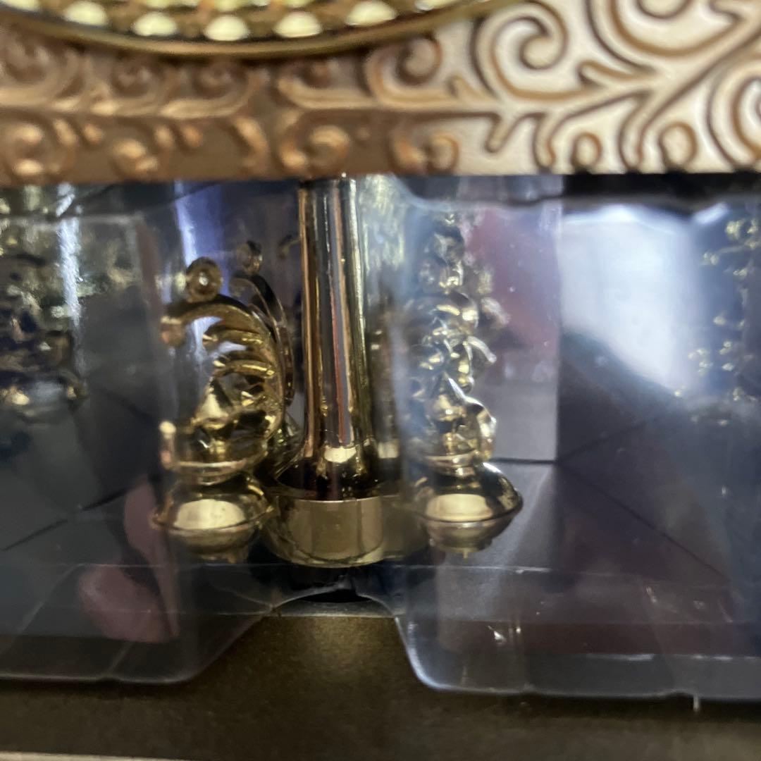 スヌーピー キャッスルクロック 置時計　ウッドストック　ブラック　ゴールド