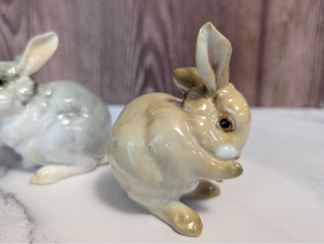 フッチェンロイター ヴィンテージ　うさぎの置物　2点セット