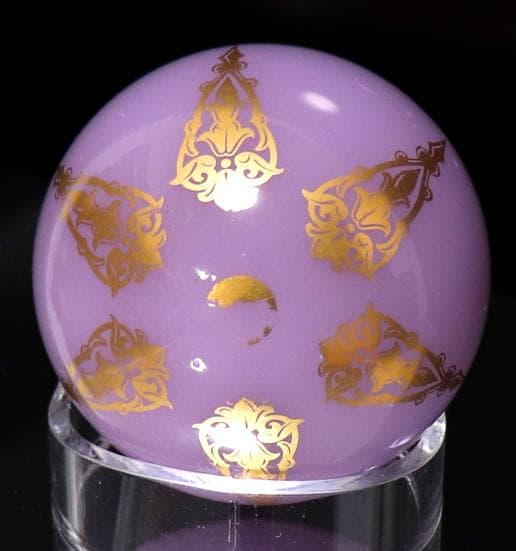 オールド・バカラ 激レア 金彩 ペーパーウェイト ライトパープル オパーリン