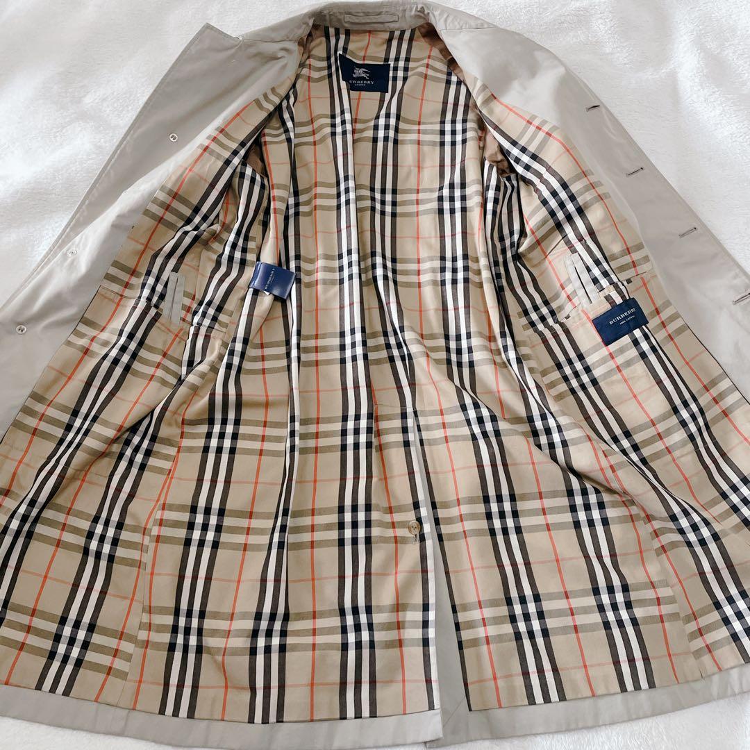 Burberry バーバーリー　ステンカラーコート　ノバチェック柄　ベージュ