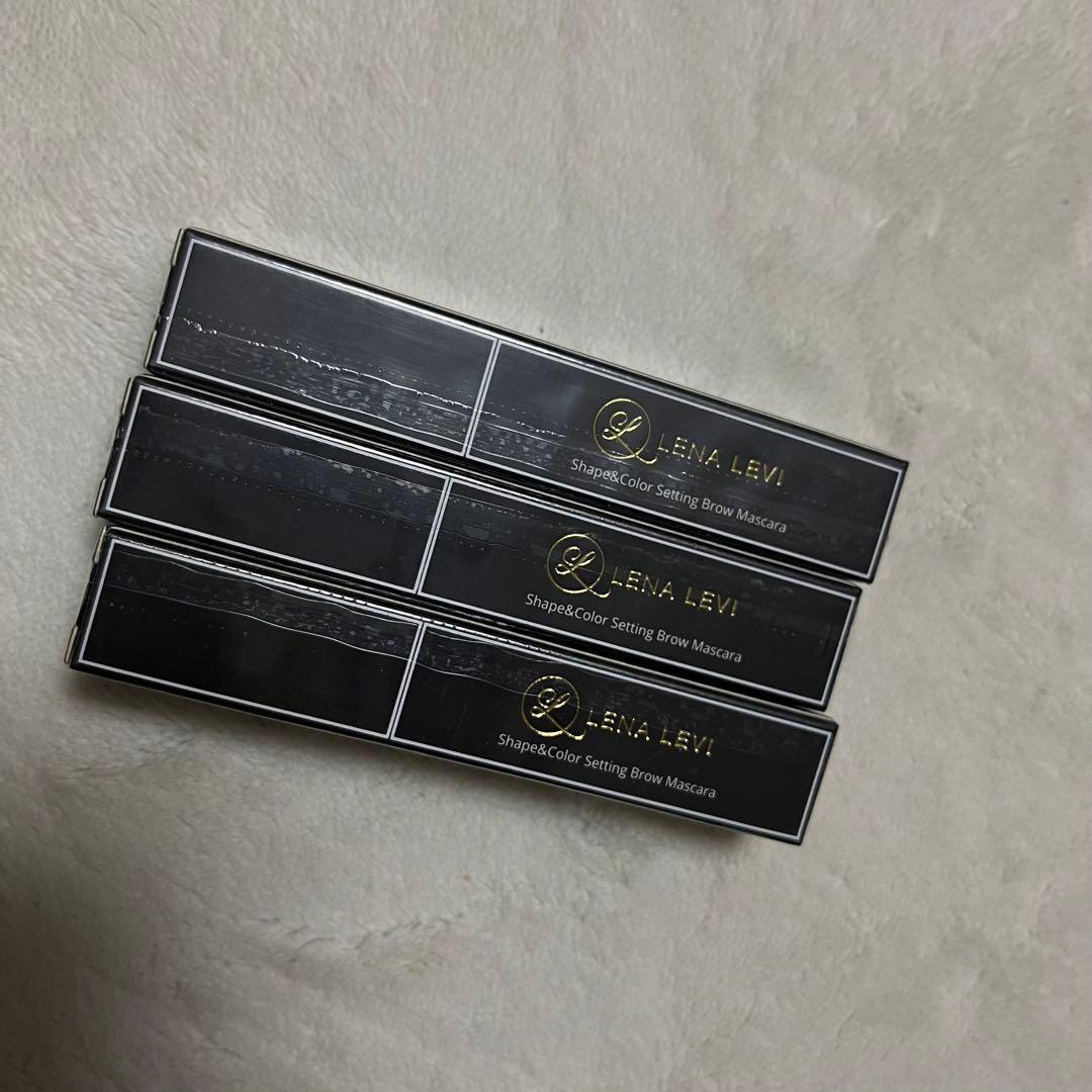 レナレビ　ブロウマスカラ　01 ゴールド　3本 新品未使用