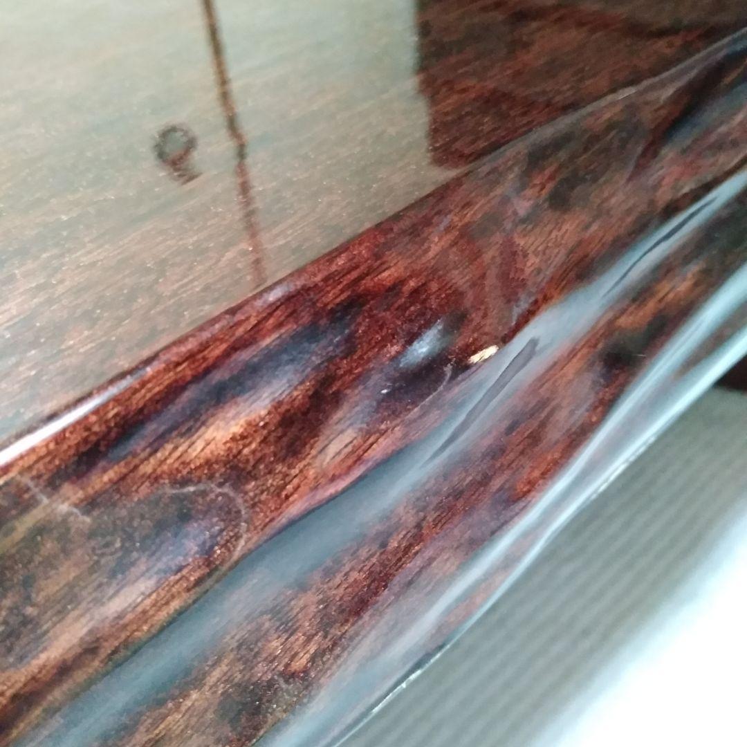 木製座卓 座敷机 花梨一枚板風